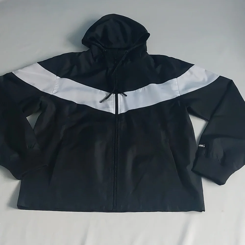 SPALDING  men's sport Jacket black size M‎ - Picture 3 of 16